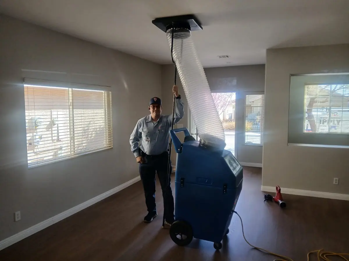 Professional Dryer Vent Cleaning work inside a Helena Valley West Central home